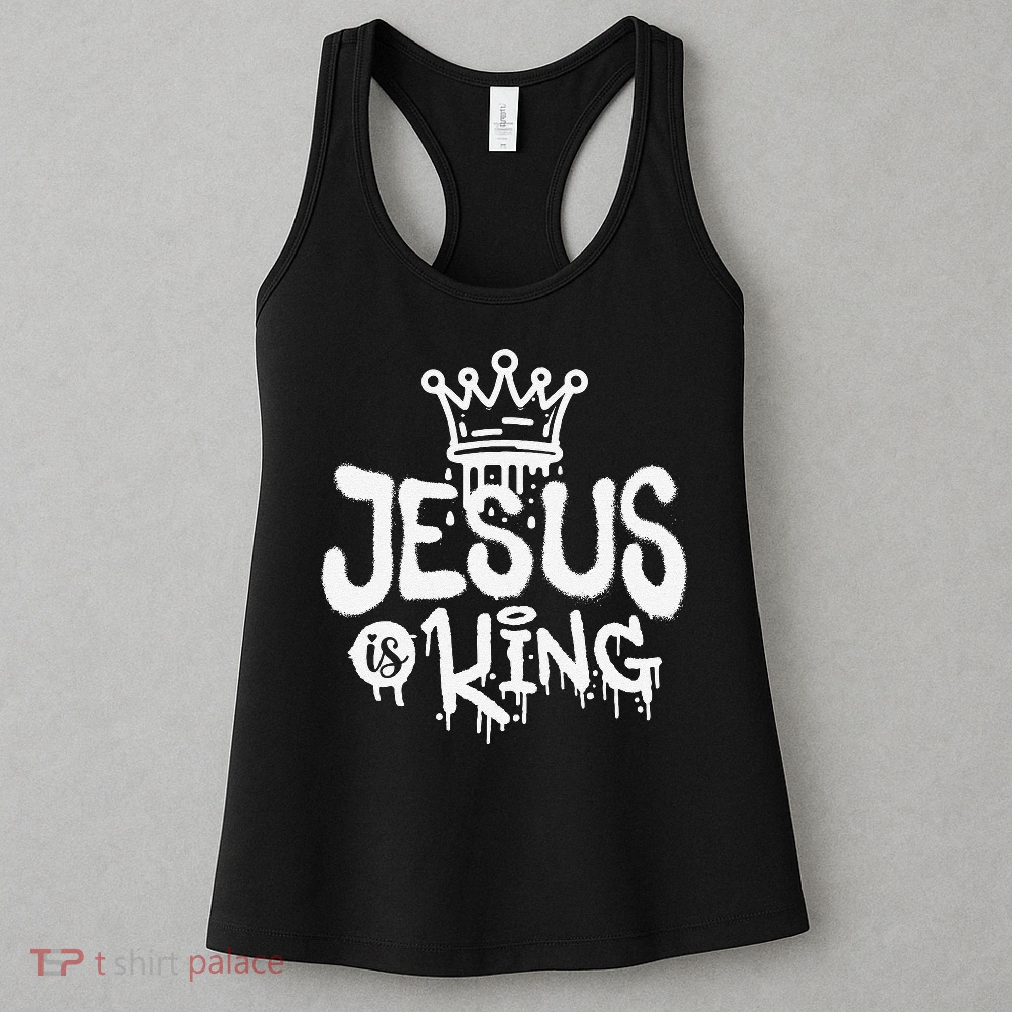 Jesus Is King Faith Religion Christian Spirituality Women's Tank Top