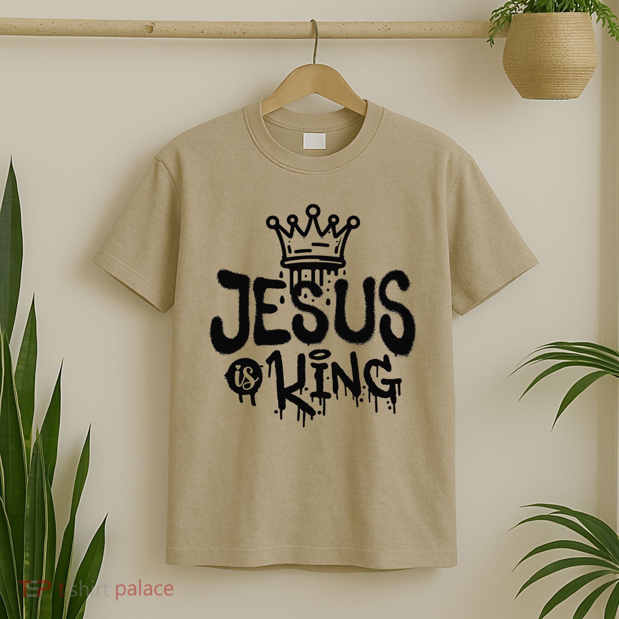 Jesus Is King Faith Religion Christian Spirituality T-Shirt