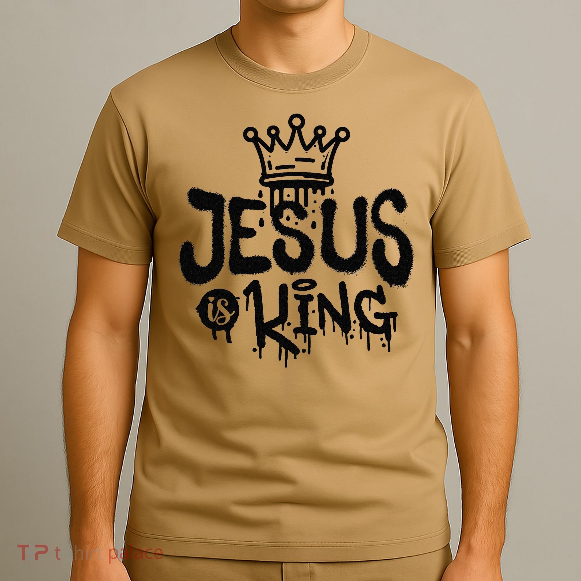 Jesus Is King Faith Religion Christian Spirituality T-Shirt