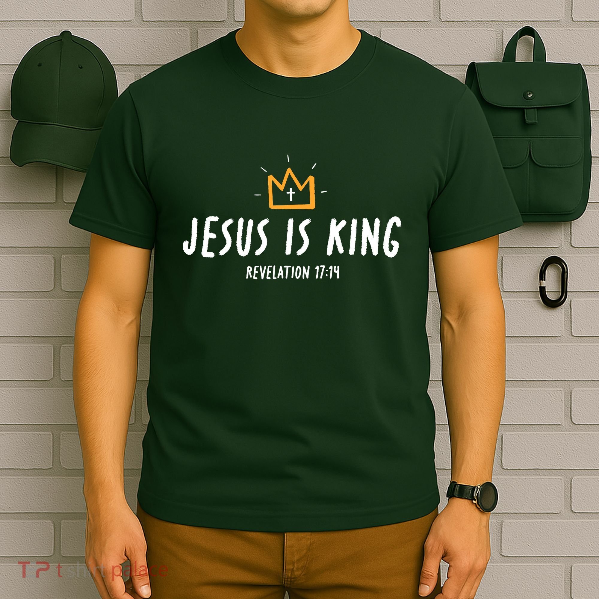 Jesus Is King Christ Is King King Of Kings Lord Of Lords Small Black T-Shirt
