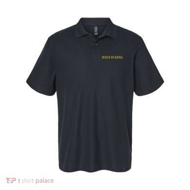 Jesus Is King Christian Polo
