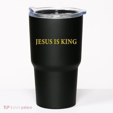 Jesus Is King Christian Tumbler