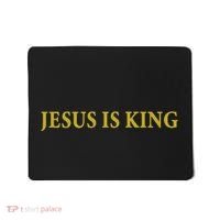 Jesus Is King Christian Mousepad thumb 0