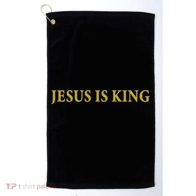 Jesus Is King Christian Golf Towel