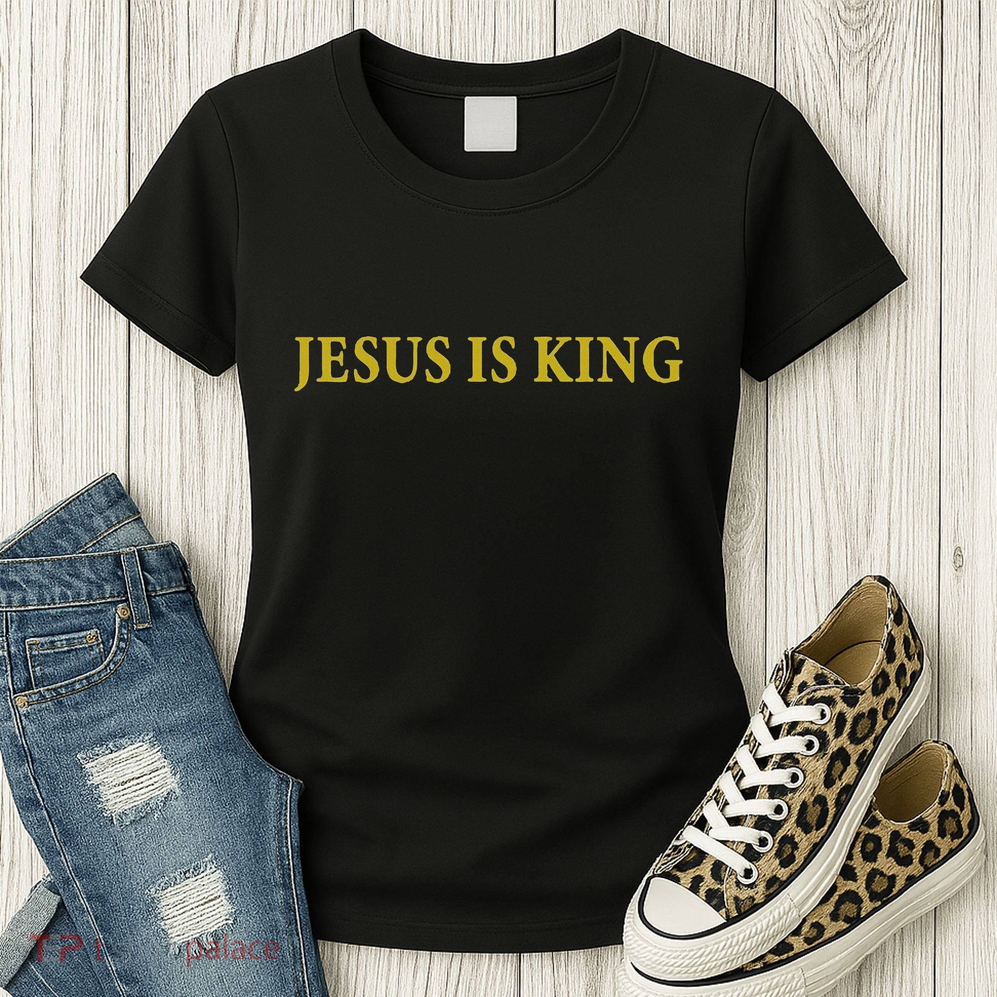 Jesus Is King Christian Women's T-Shirt