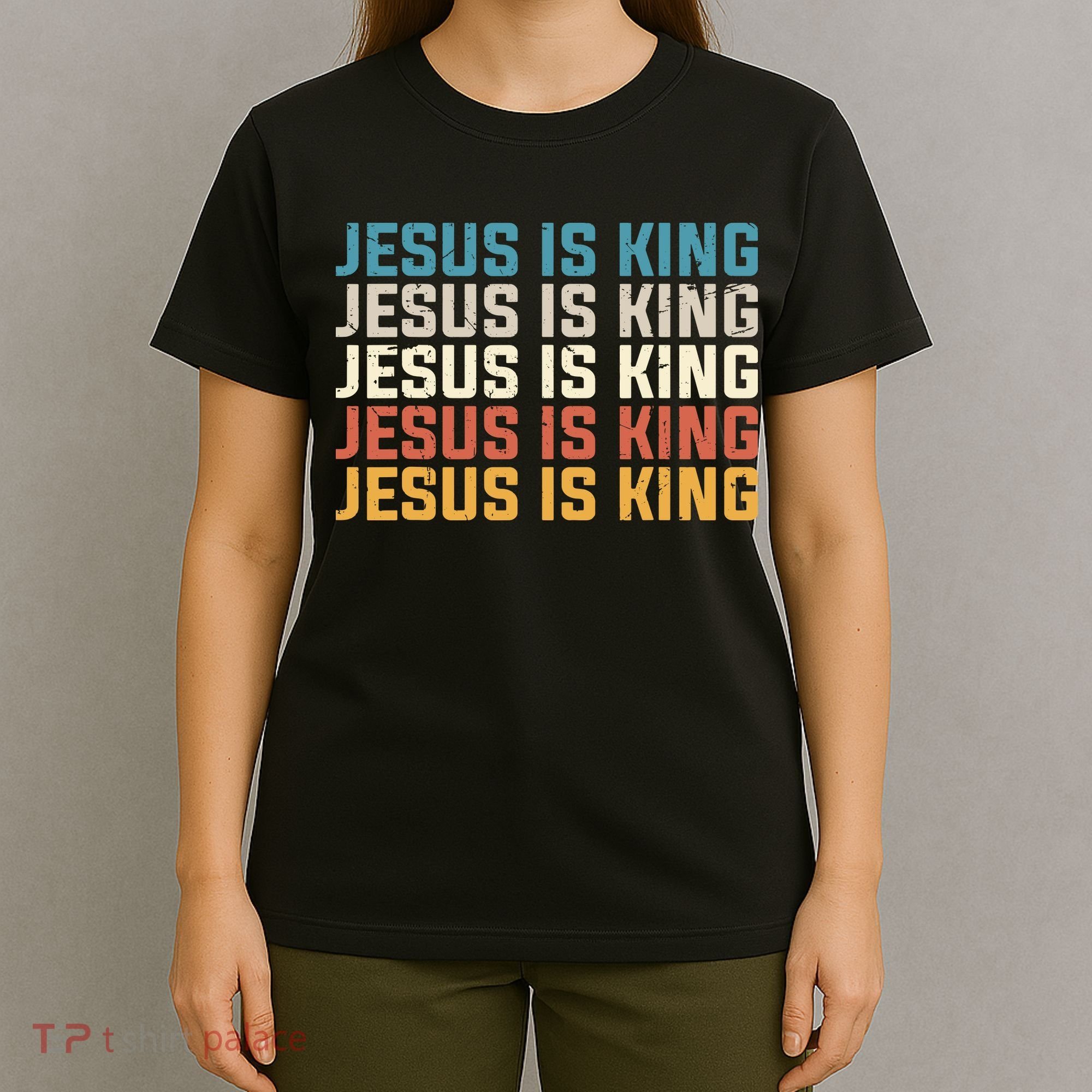 Jesus Is King Vintage Christian Church T-Shirt