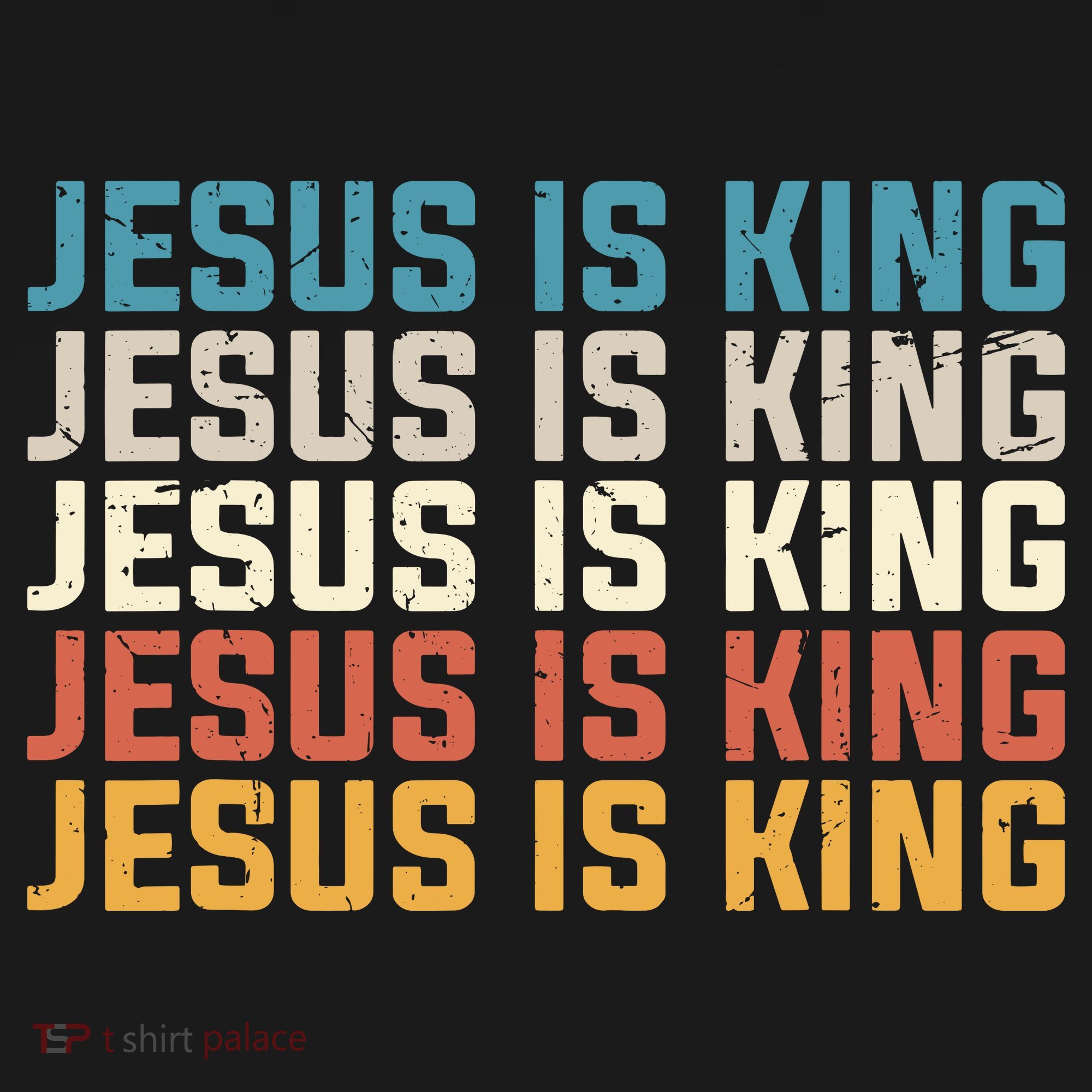 Jesus Is King Vintage Christian Church T-Shirt