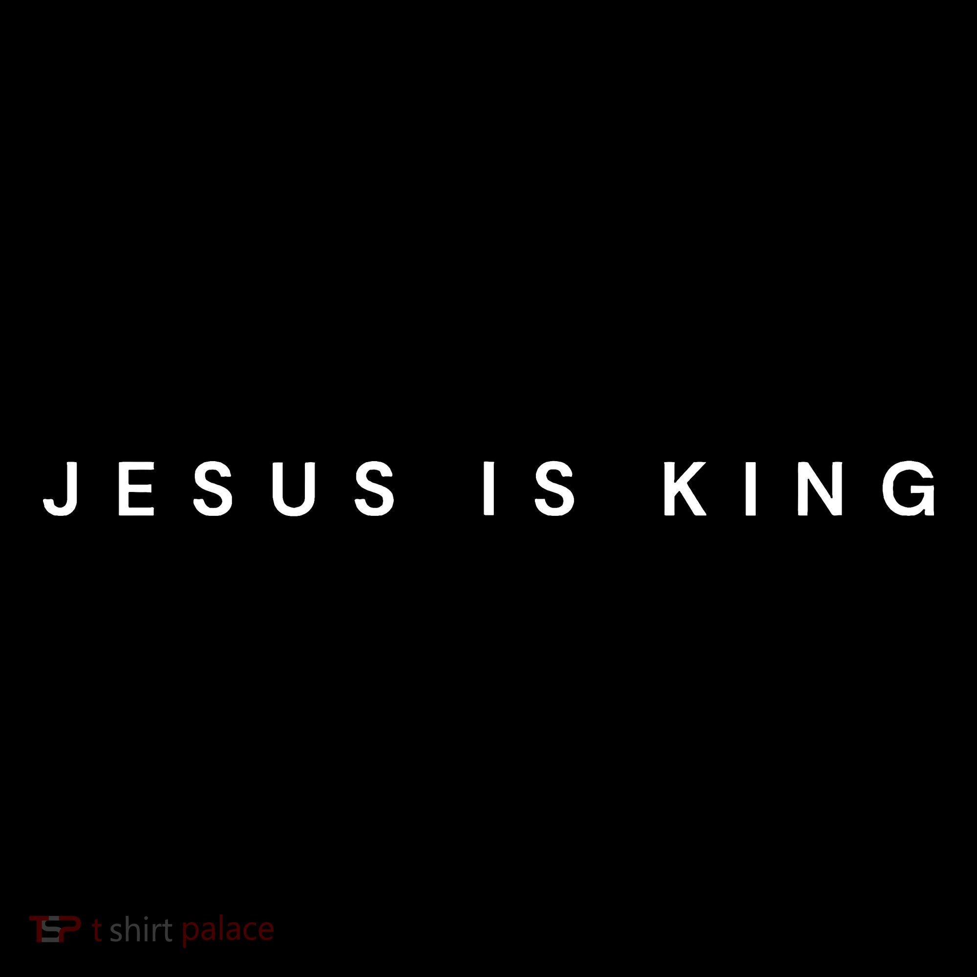 Jesus Is King Subtle Christian Minimalist Religious Women's Hoodie