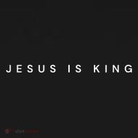 Jesus Is King Subtle Christian Minimalist Religious Baby Bodysuit thumb 2