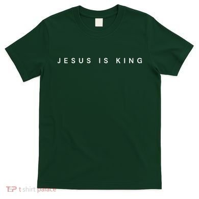 Jesus Is King Subtle Christian Minimalist Religious T-Shirt