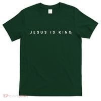 Jesus Is King Subtle Christian Minimalist Religious T-Shirt thumb 0