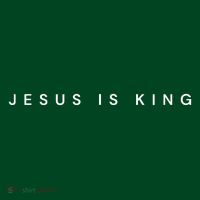 Jesus Is King Subtle Christian Minimalist Religious T-Shirt thumb 7