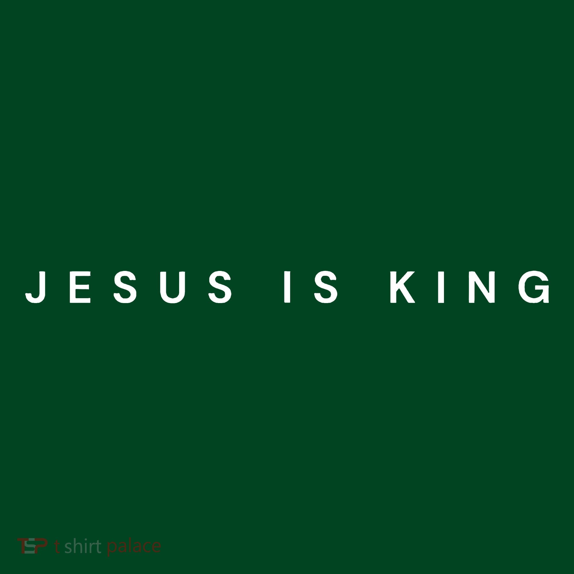 Jesus Is King Subtle Christian Minimalist Religious T-Shirt