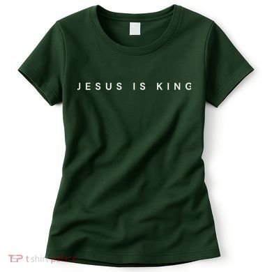 Jesus Is King Subtle Christian Minimalist Religious Women's T-Shirt