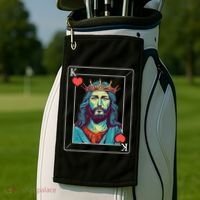 Jesus Is King Golf Towel thumb 2