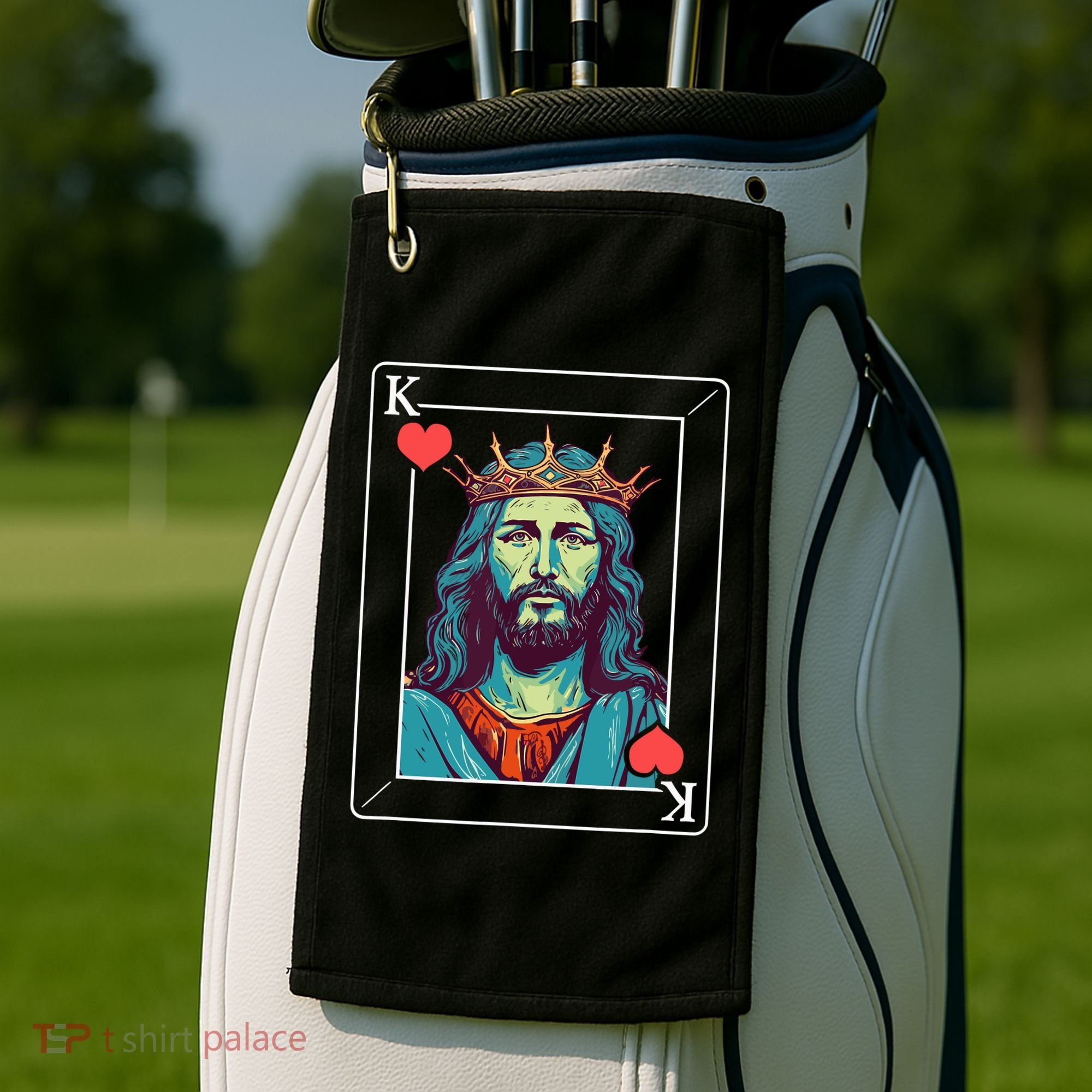 Jesus Is King Golf Towel