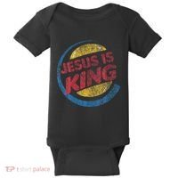Jesus Is King Baby Bodysuit thumb 0