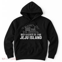 Jeju Island Korea City Skyline Map Travel Hoodie thumb 0