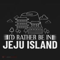 Jeju Island Korea City Skyline Map Travel T-Shirt thumb 7