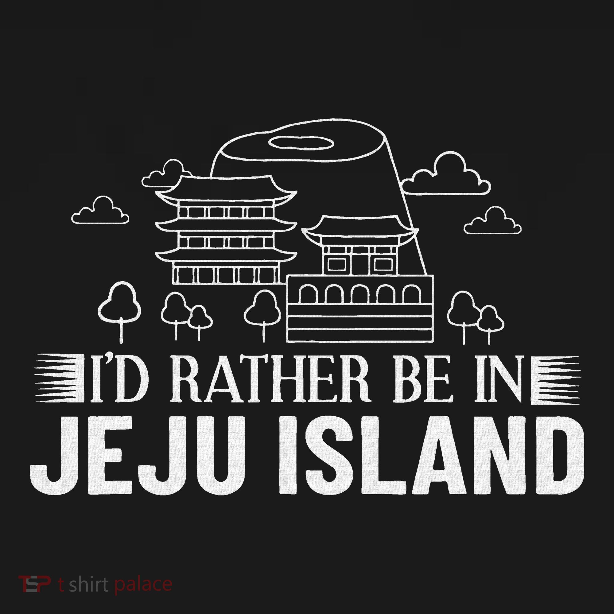 Jeju Island Korea City Skyline Map Travel Women's Tank Top