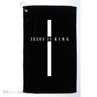 Jesus Is King Golf Towel thumb 0
