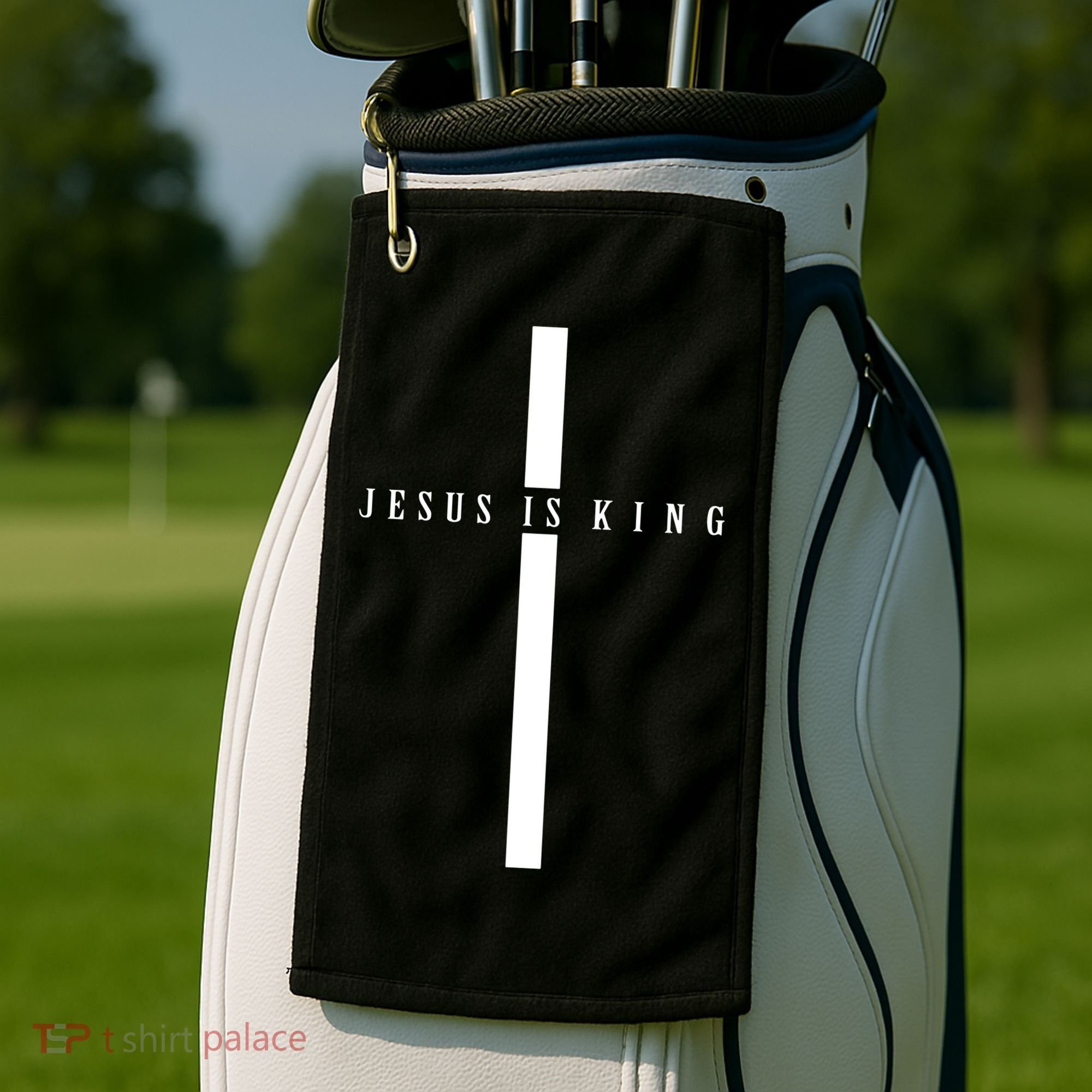 Jesus Is King Golf Towel