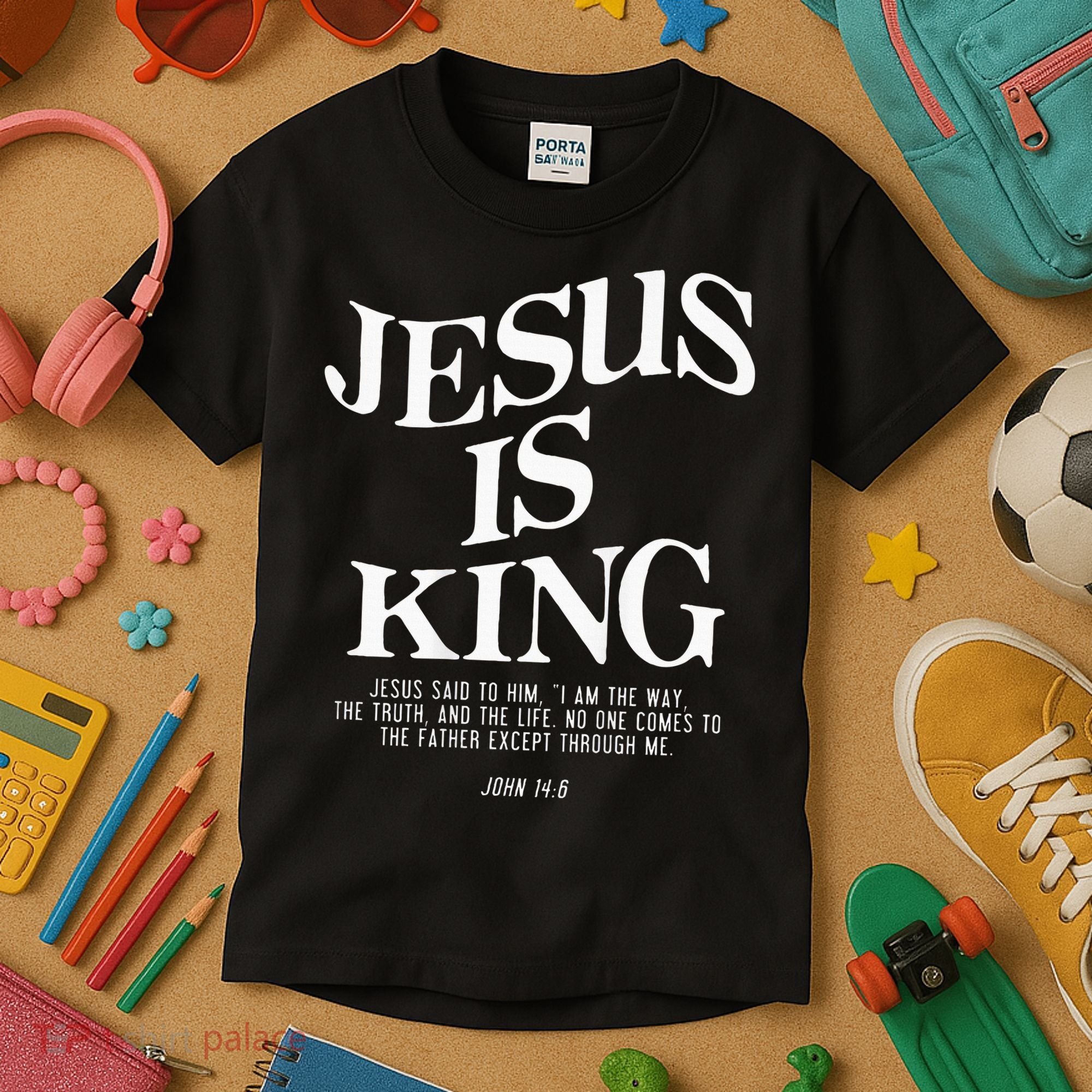 Jesus Is King Jesus John 146 Costume Christian Kids T-Shirt