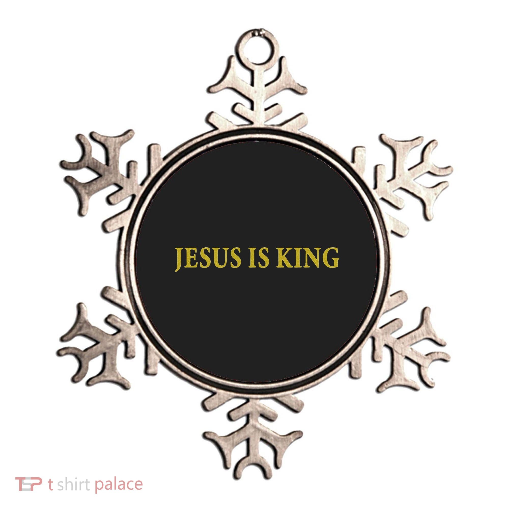 Jesus Is King Christian Ornament