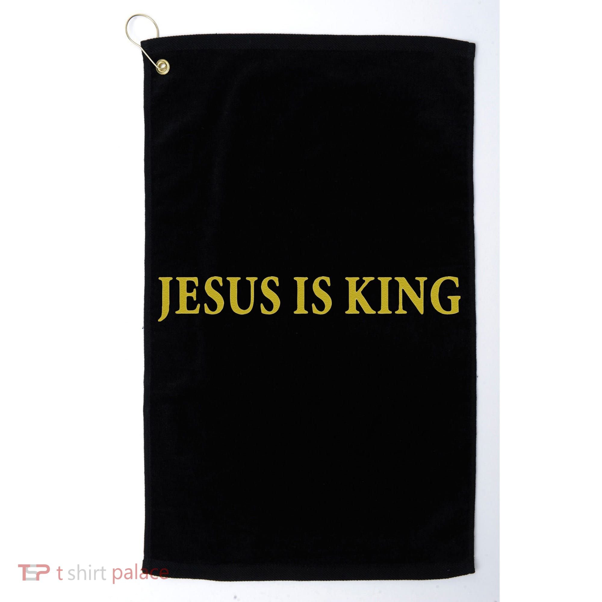 Jesus Is King Christian Golf Towel