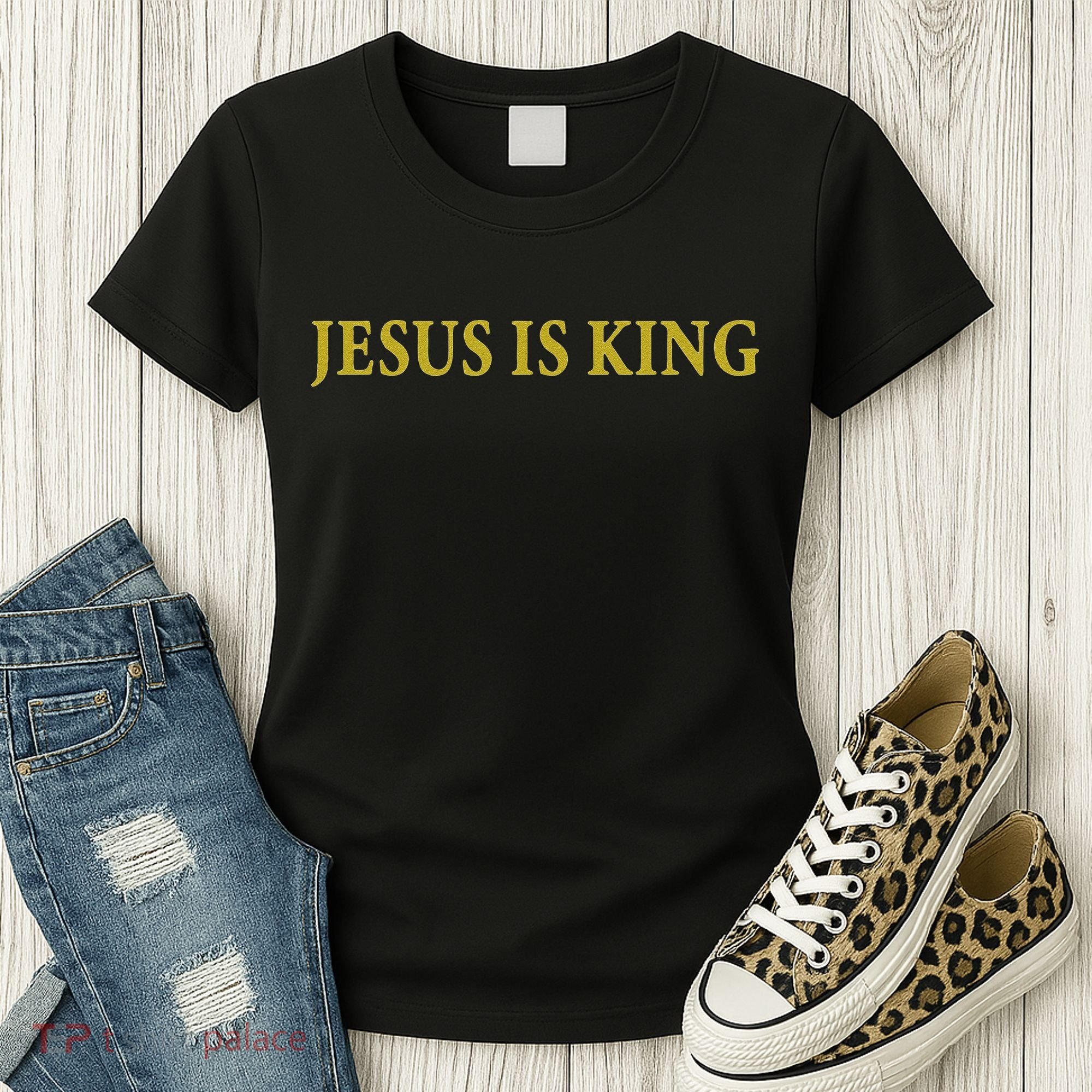 Jesus Is King Christian Women's T-Shirt