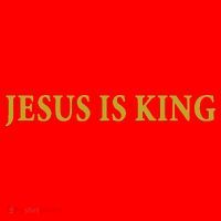Jesus Is King Christian Santa Hat thumb 1