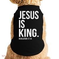 Jesus Is King Bible Scripture Christian Doggie Tank thumb 0