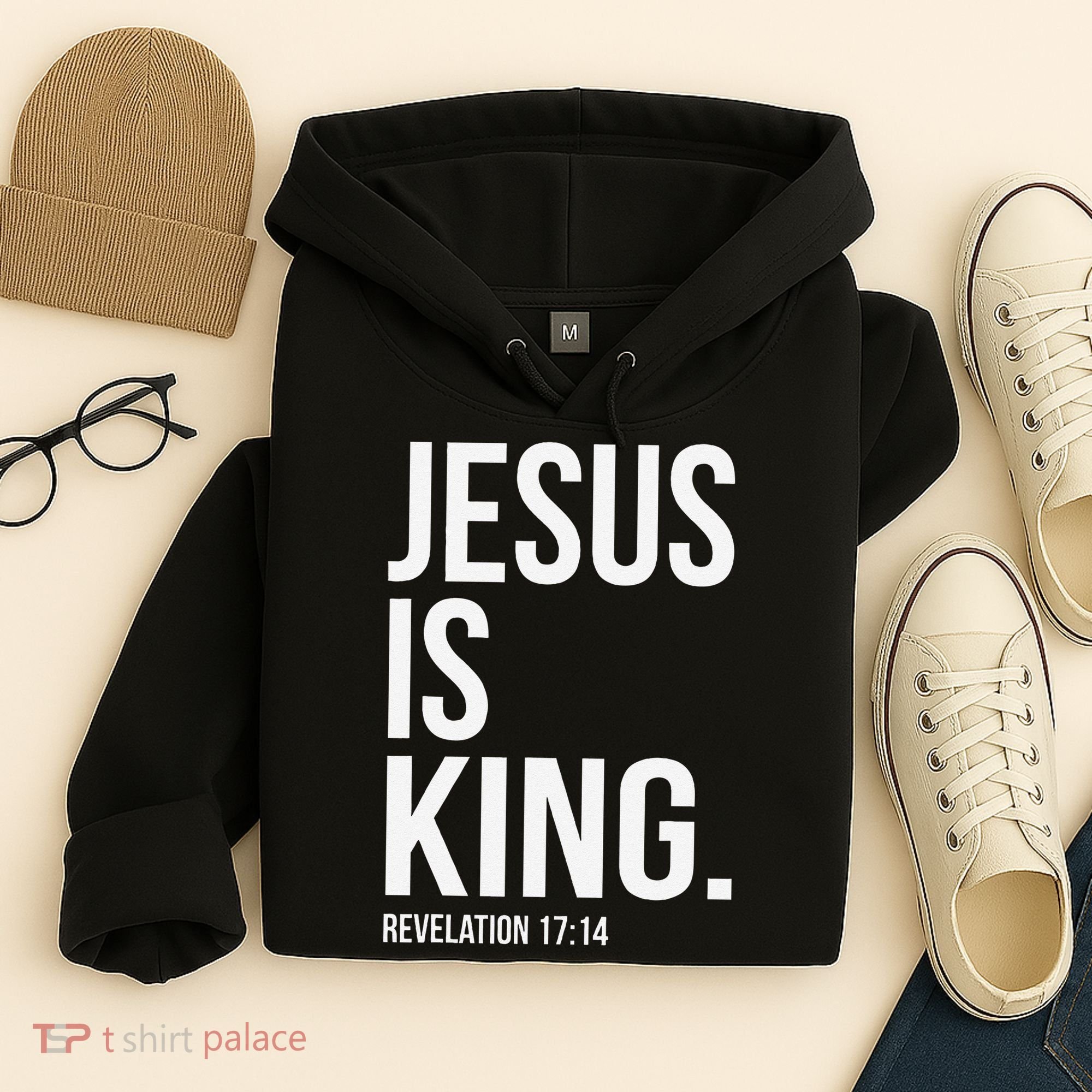 Jesus Is King Bible Scripture Christian Hoodie