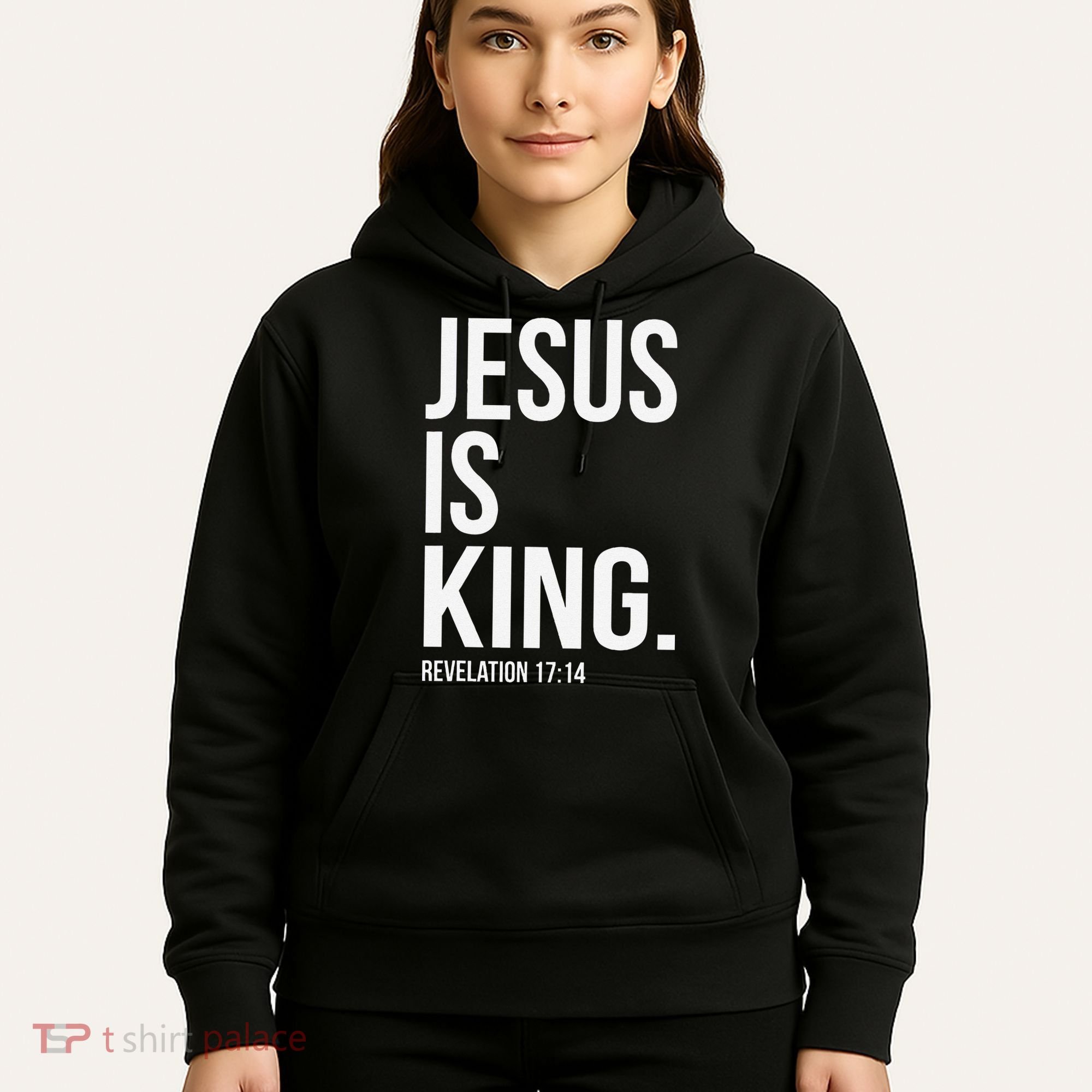 Jesus Is King Bible Scripture Christian Hoodie