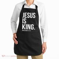 Jesus Is King Bible Scripture Christian Apron thumb 2