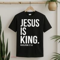 Jesus Is King Bible Scripture Christian T-Shirt thumb 2