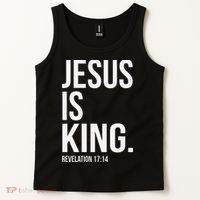 Jesus Is King Bible Scripture Christian Tank Top thumb 2