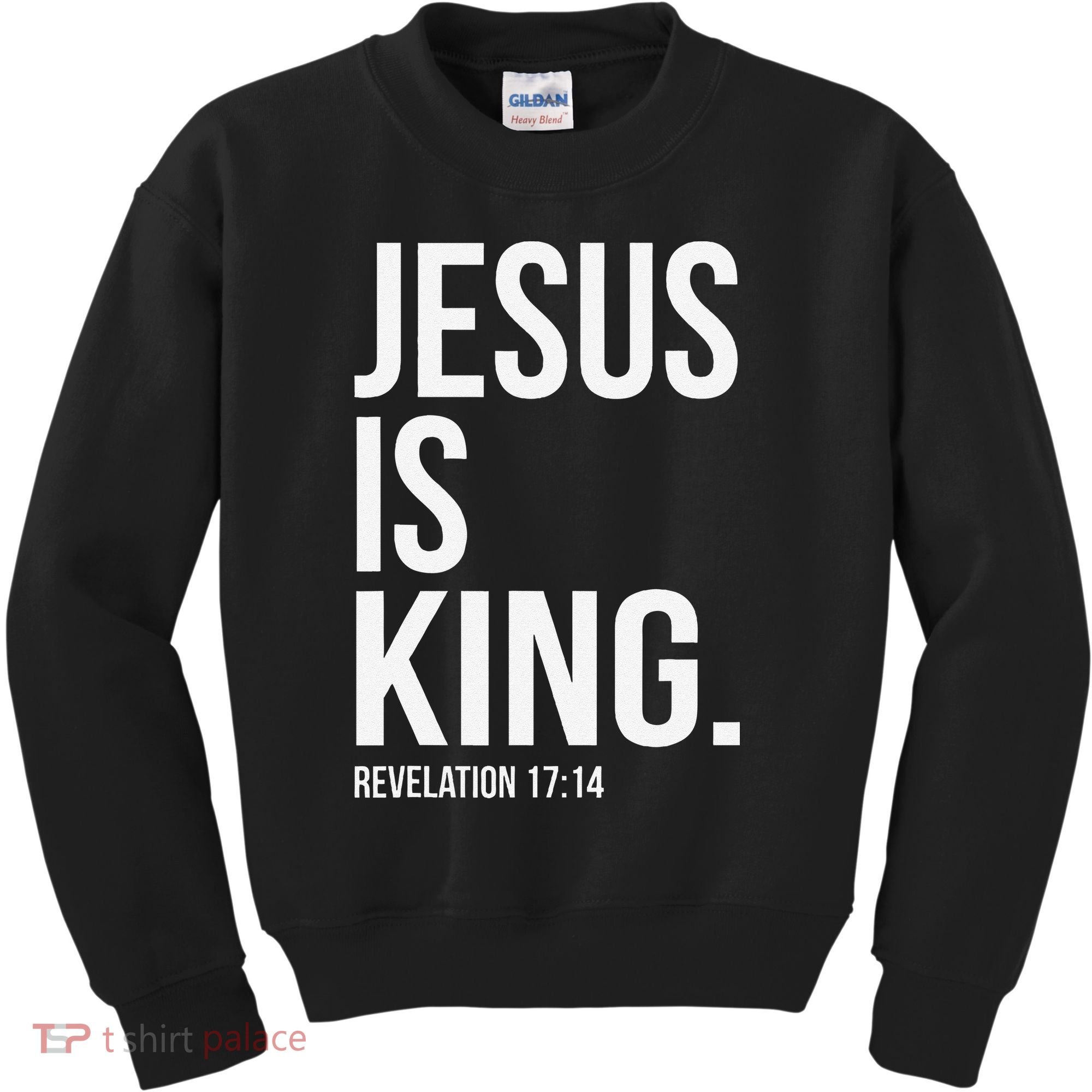 Jesus Is King Bible Scripture Christian Kids Sweatshirt