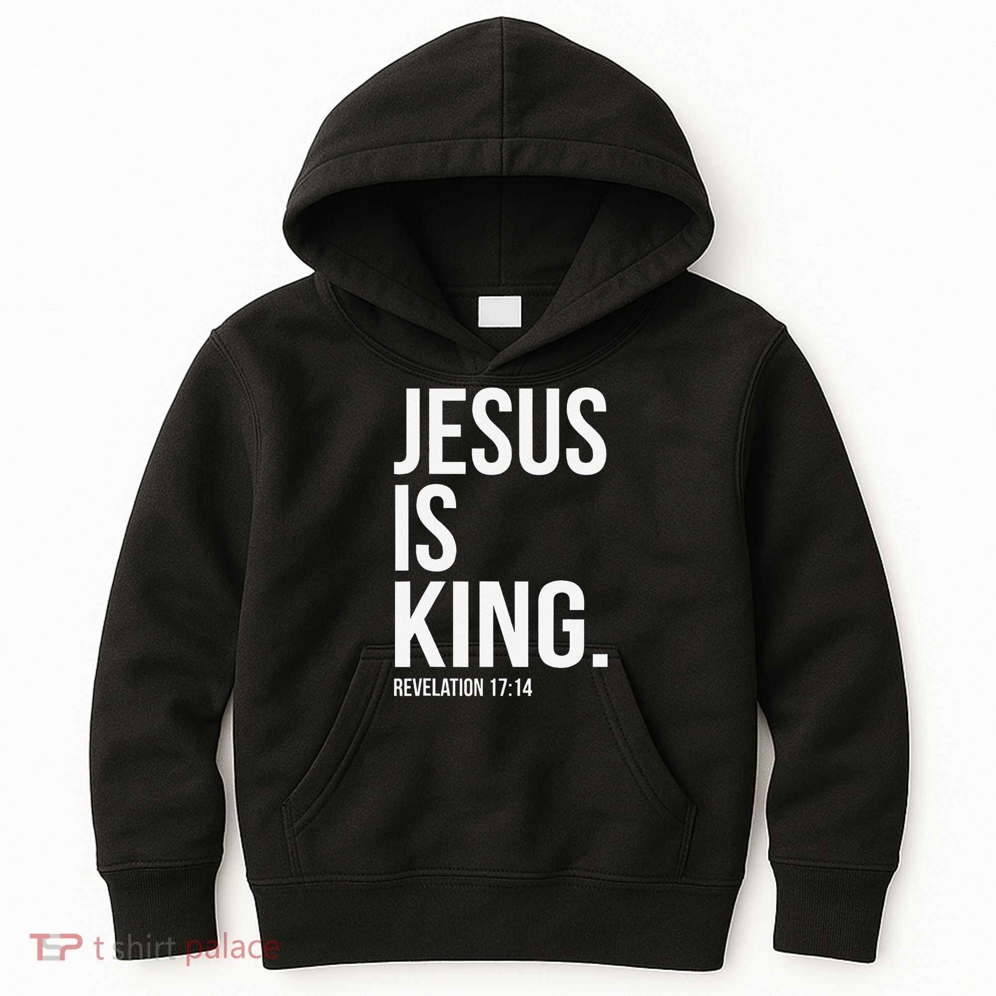 Jesus Is King Bible Scripture Christian Kids Hoodie