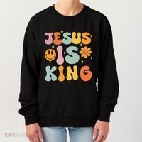 Jesus Is King Christian Religious Women's Sweatshirt thumb 0