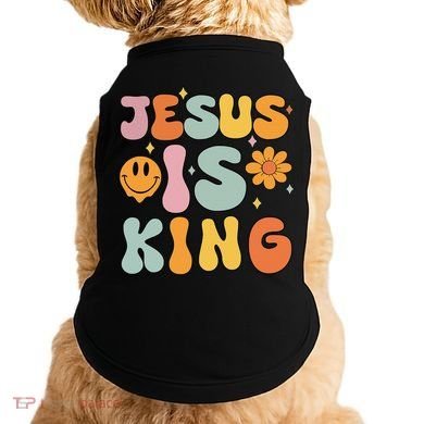 Jesus Is King Christian Religious Doggie Tank