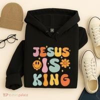 Jesus Is King Christian Religious Hoodie thumb 4