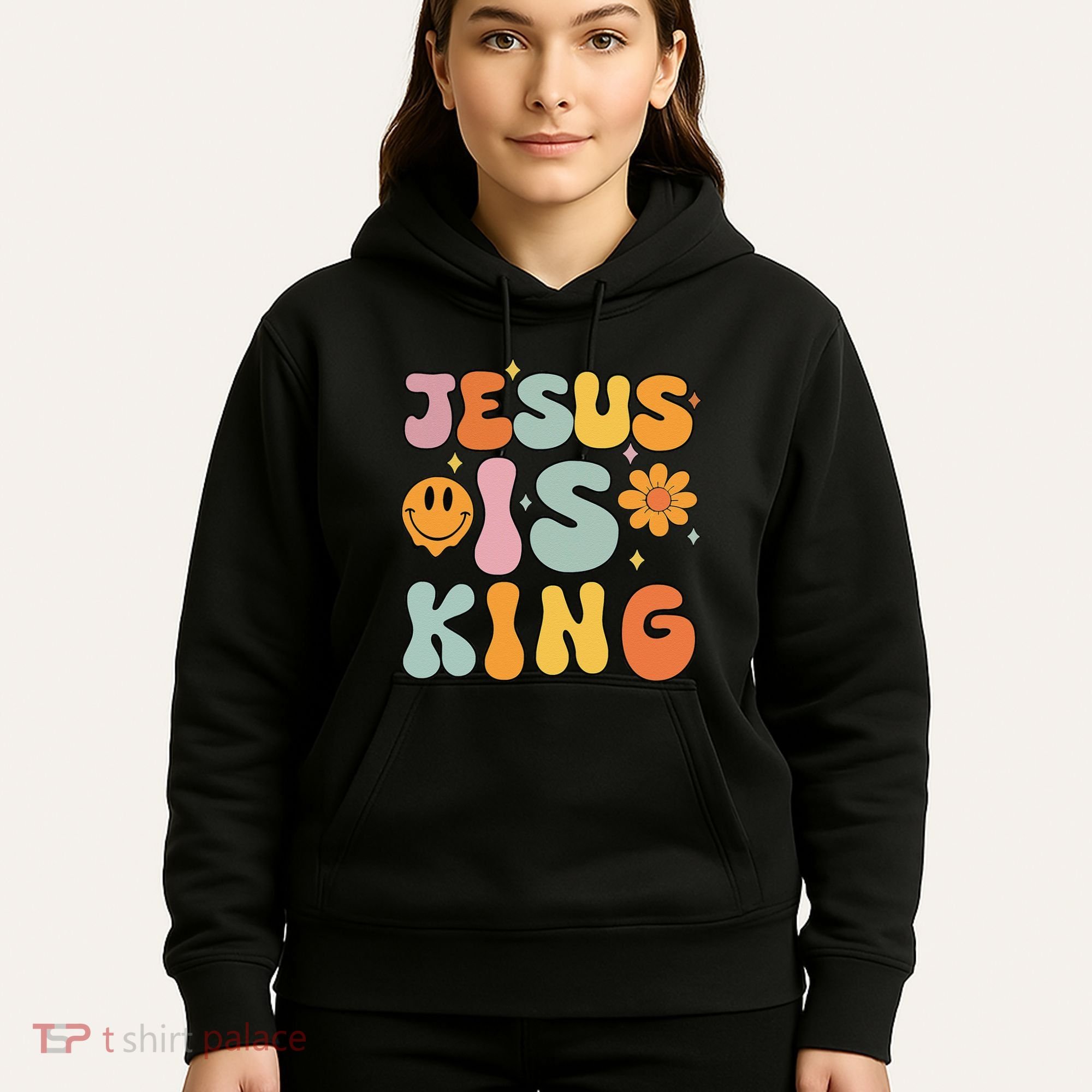 Jesus Is King Christian Religious Hoodie