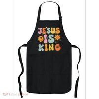 Jesus Is King Christian Religious Apron thumb 0