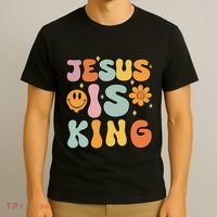 Jesus Is King Christian Religious T-Shirt thumb 3