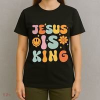 Jesus Is King Christian Religious T-Shirt thumb 4