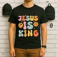 Jesus Is King Christian Religious T-Shirt thumb 6