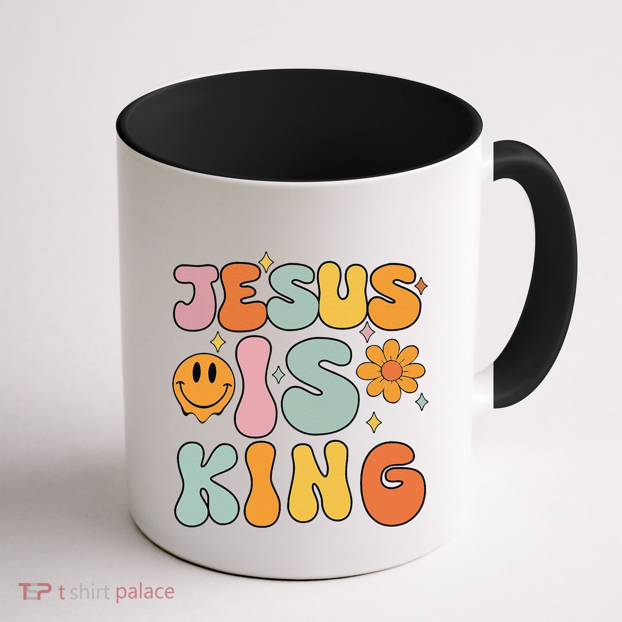 Jesus Is King Christian Religious Coffee Mug