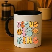 Jesus Is King Christian Religious Coffee Mug thumb 4