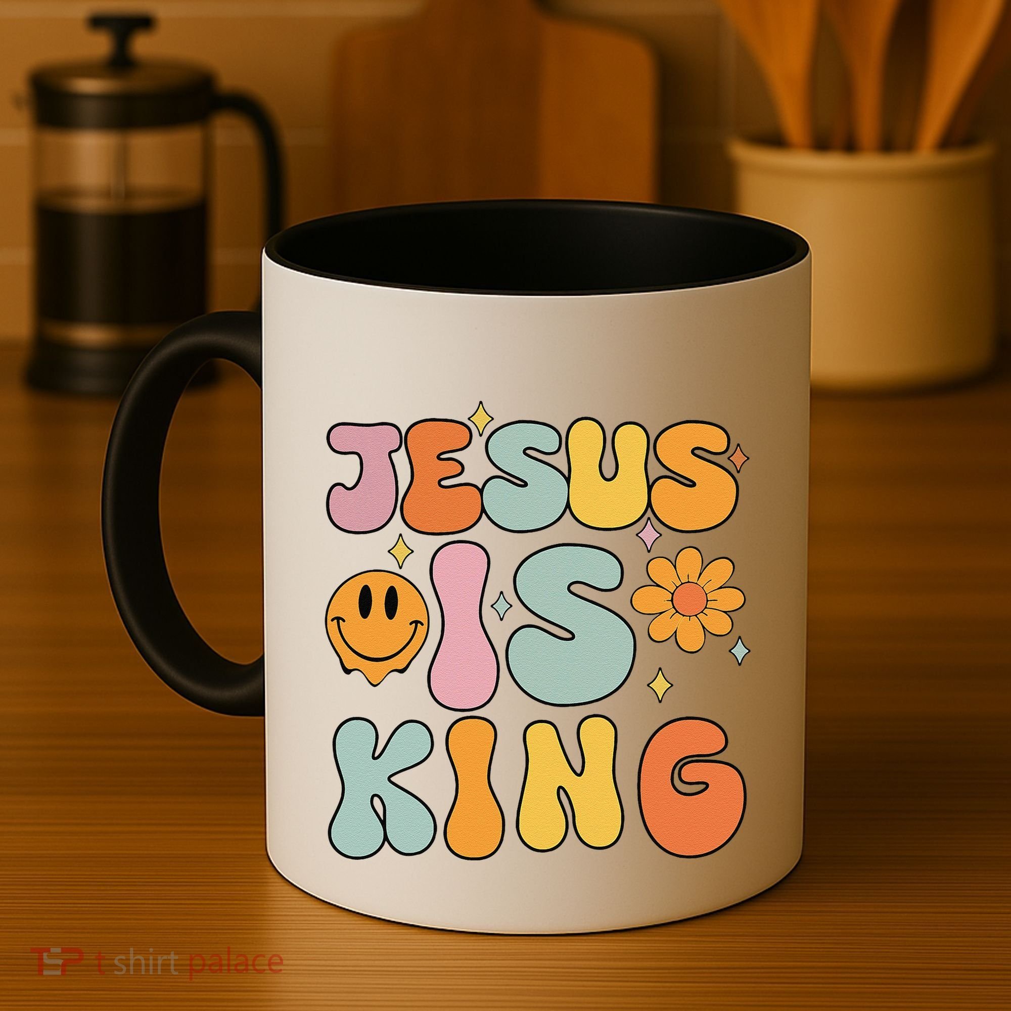 Jesus Is King Christian Religious Coffee Mug